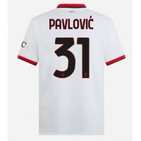 AC Milan Strahinja Pavlovic #31 Bortedrakt 2024-25 Kortermet